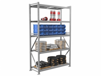 Стеллаж металлический MS Pro 300/150x80/5